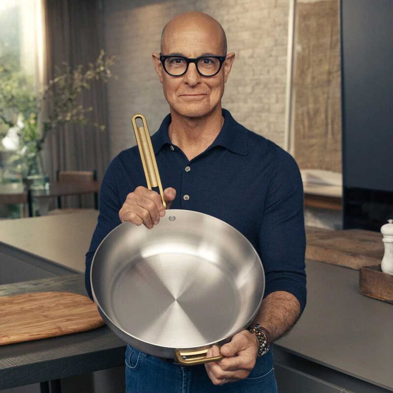 GreenPan Stanley Tucci Ceramic Non-Stick 33cm Essential Stanley Pan SS image number 1